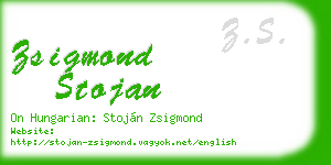 zsigmond stojan business card