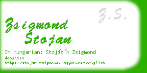 zsigmond stojan business card